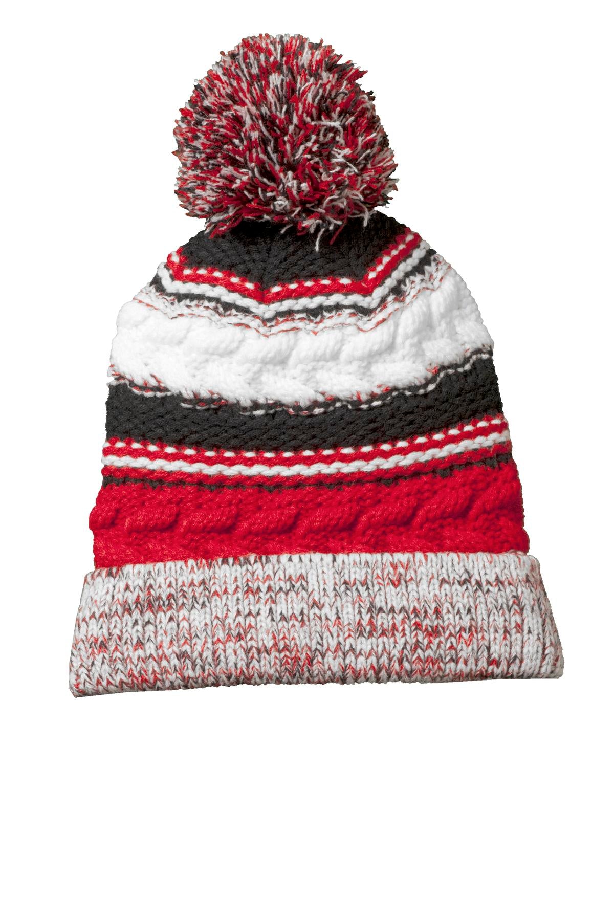 Sport-Tek- Sport-Tek® Pom Pom Team Beanie. STC21-Medtech- 7