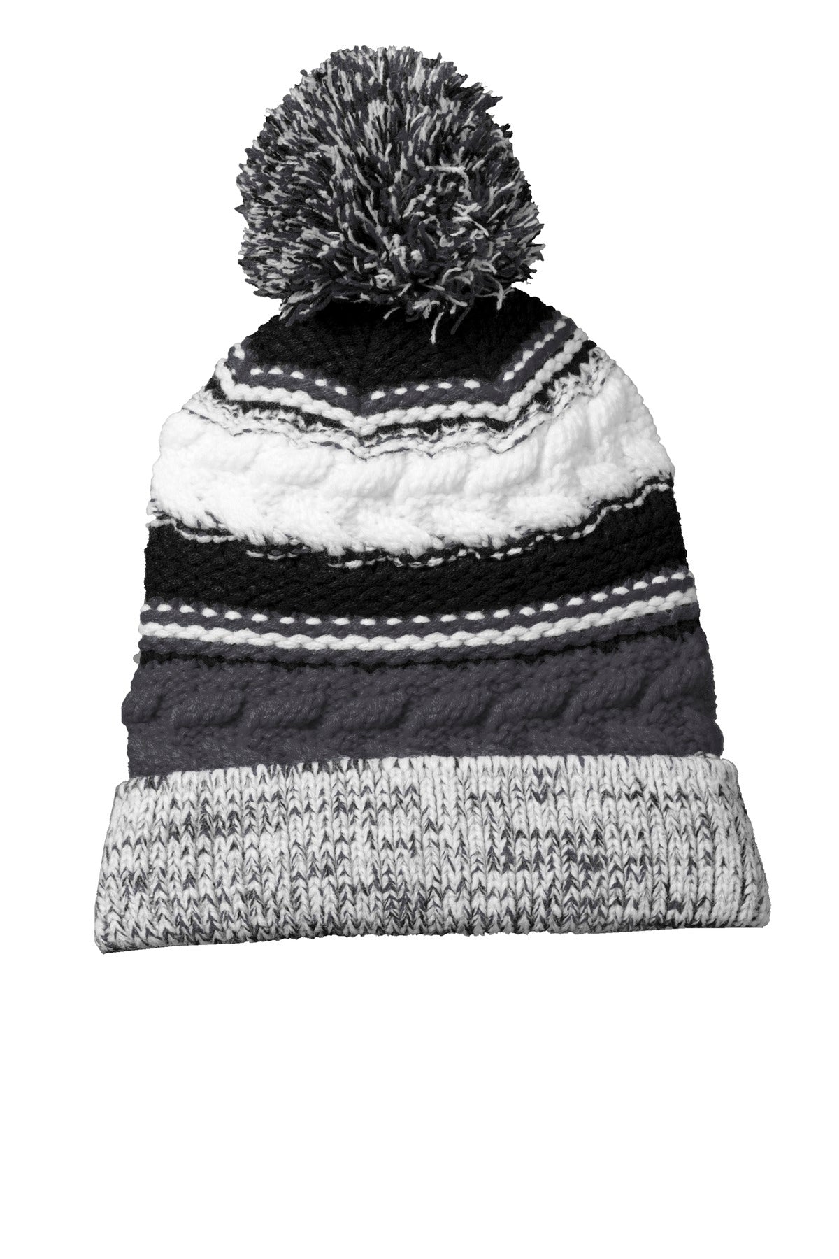 Sport-Tek- Sport-Tek® Pom Pom Team Beanie. STC21-Medtech- 2