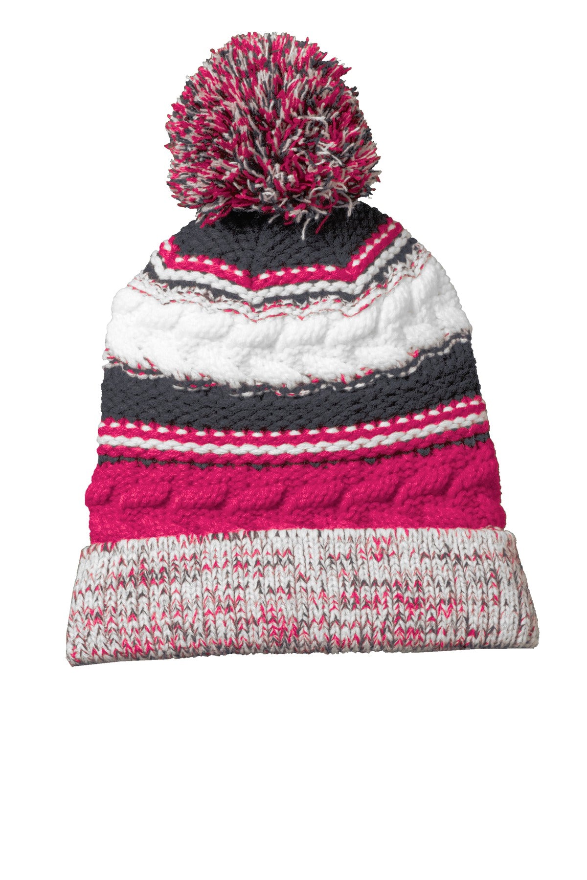 Sport-Tek- Sport-Tek® Pom Pom Team Beanie. STC21-Medtech- 4