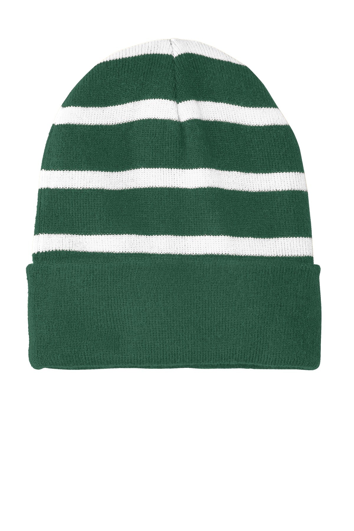 Sport-Tek- Sport-Tek® Striped Beanie with Solid Band. STC31-Medtech- 5