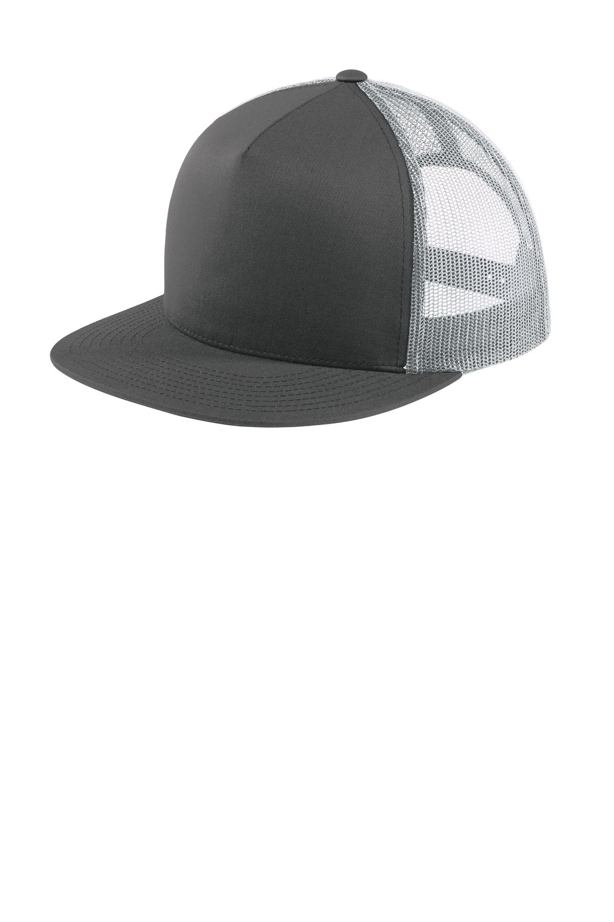 Sport-Tek- Sport-Tek® YP Classics ® 5-Panel Classic Trucker Mesh Back Cap. STC38-Medtech- 4