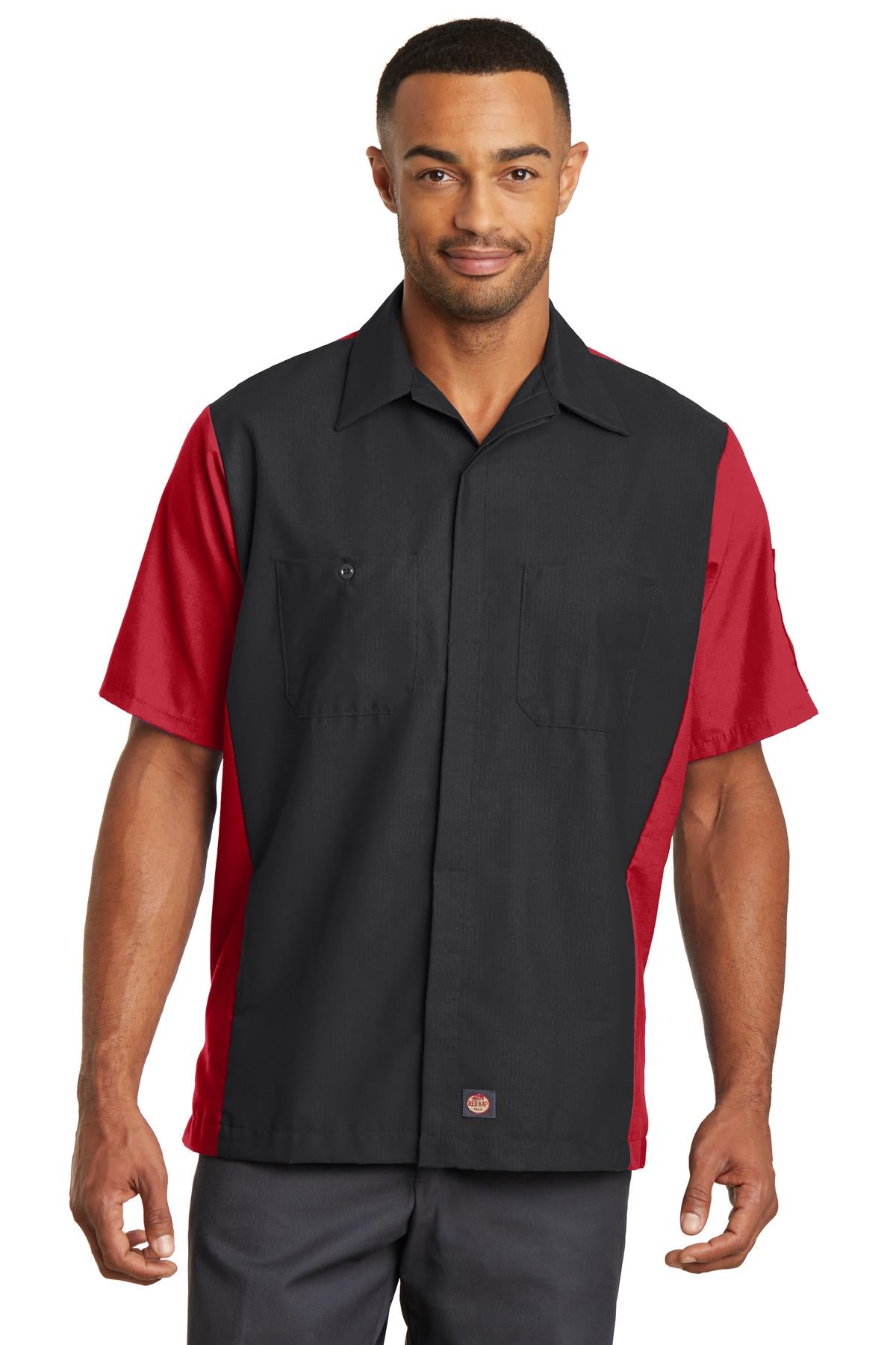 Red Kap- Red Kap® Short Sleeve Ripstop Crew Shirt. SY20-Medtech- 2