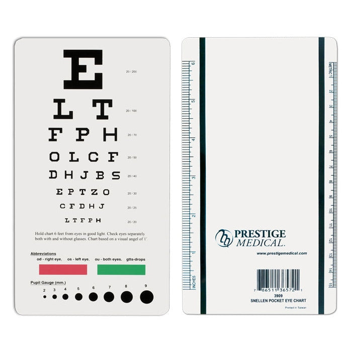 Snellen Pocket Eye Chart