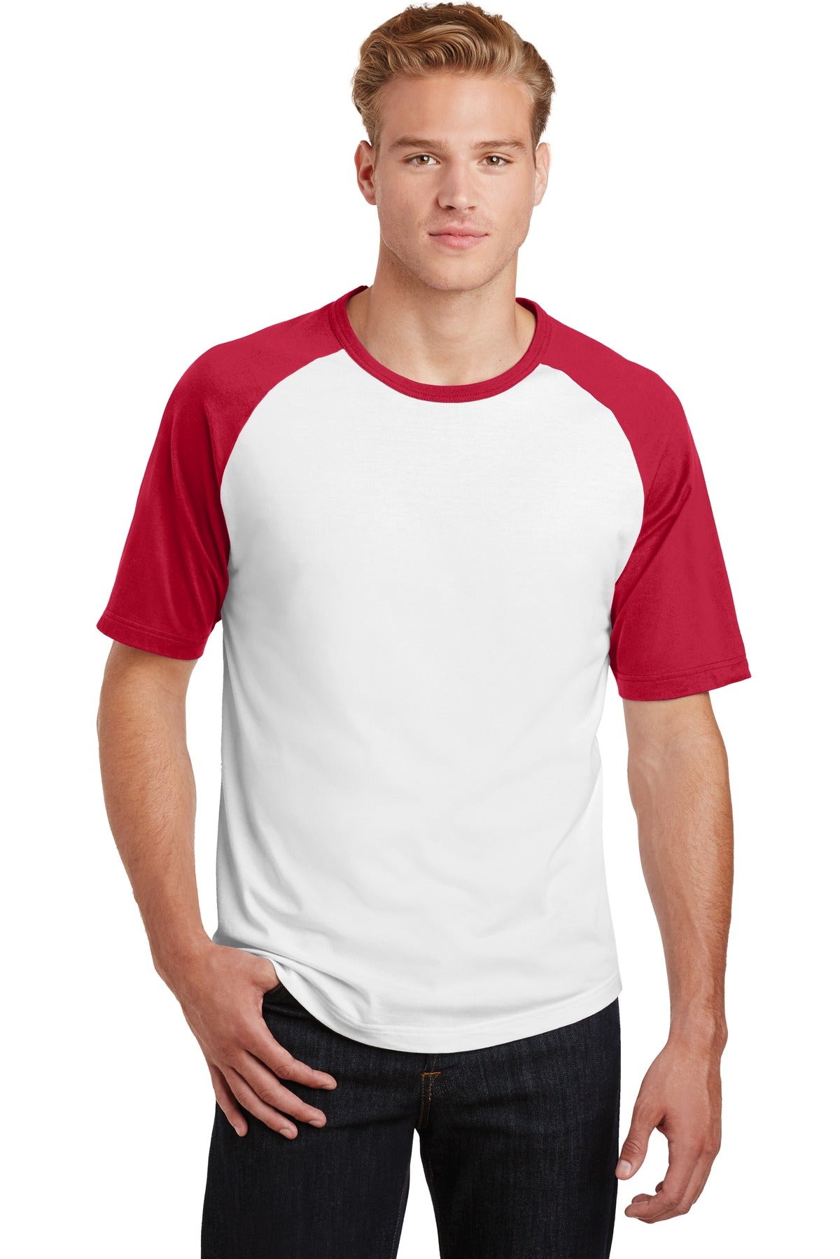 Sport-Tek- Sport-Tek® Short Sleeve Colorblock Raglan Jersey. T201-Medtech- 5