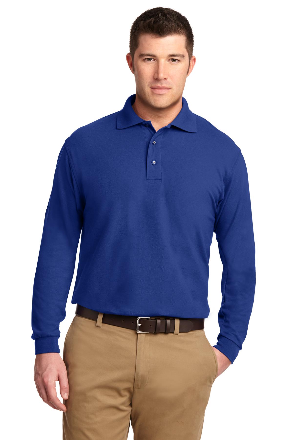 Port Authority- Port Authority® Tall Silk Touch™ Long Sleeve Polo. TLK500LS-Medtech- 4