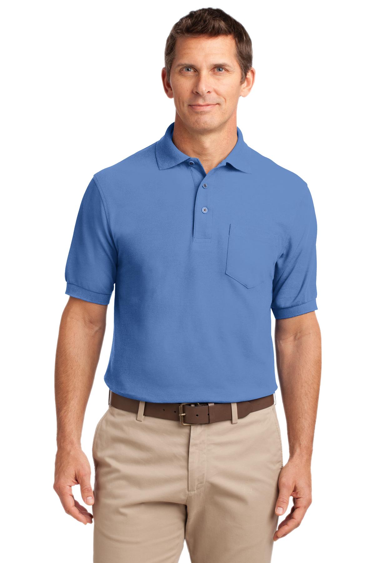 Port Authority- Port Authority® Tall Silk Touch™ Polo with Pocket. TLK500P-Medtech- 8