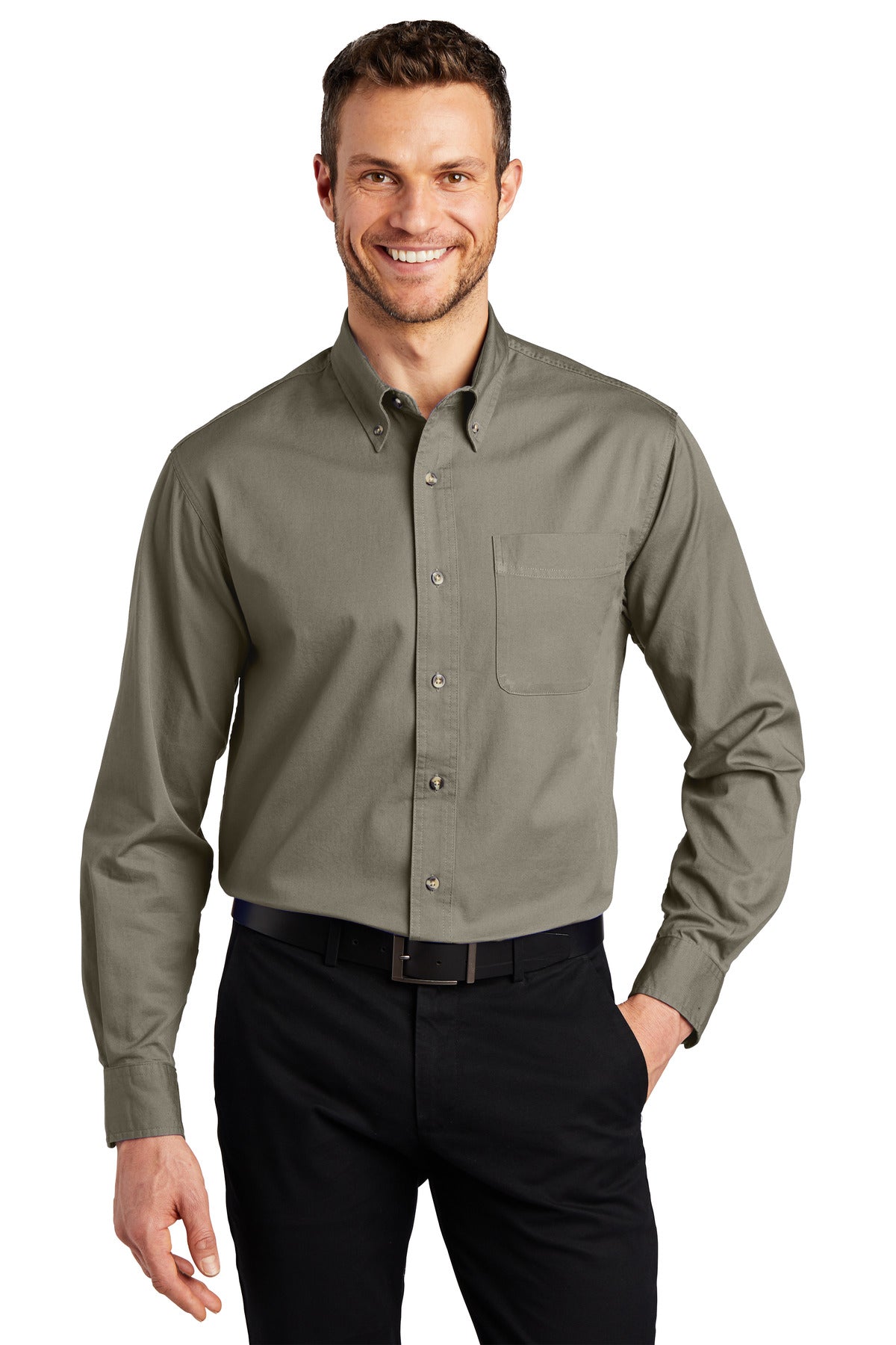 Port Authority- Port Authority® Tall Long Sleeve Twill Shirt. TLS600T-Medtech- 3