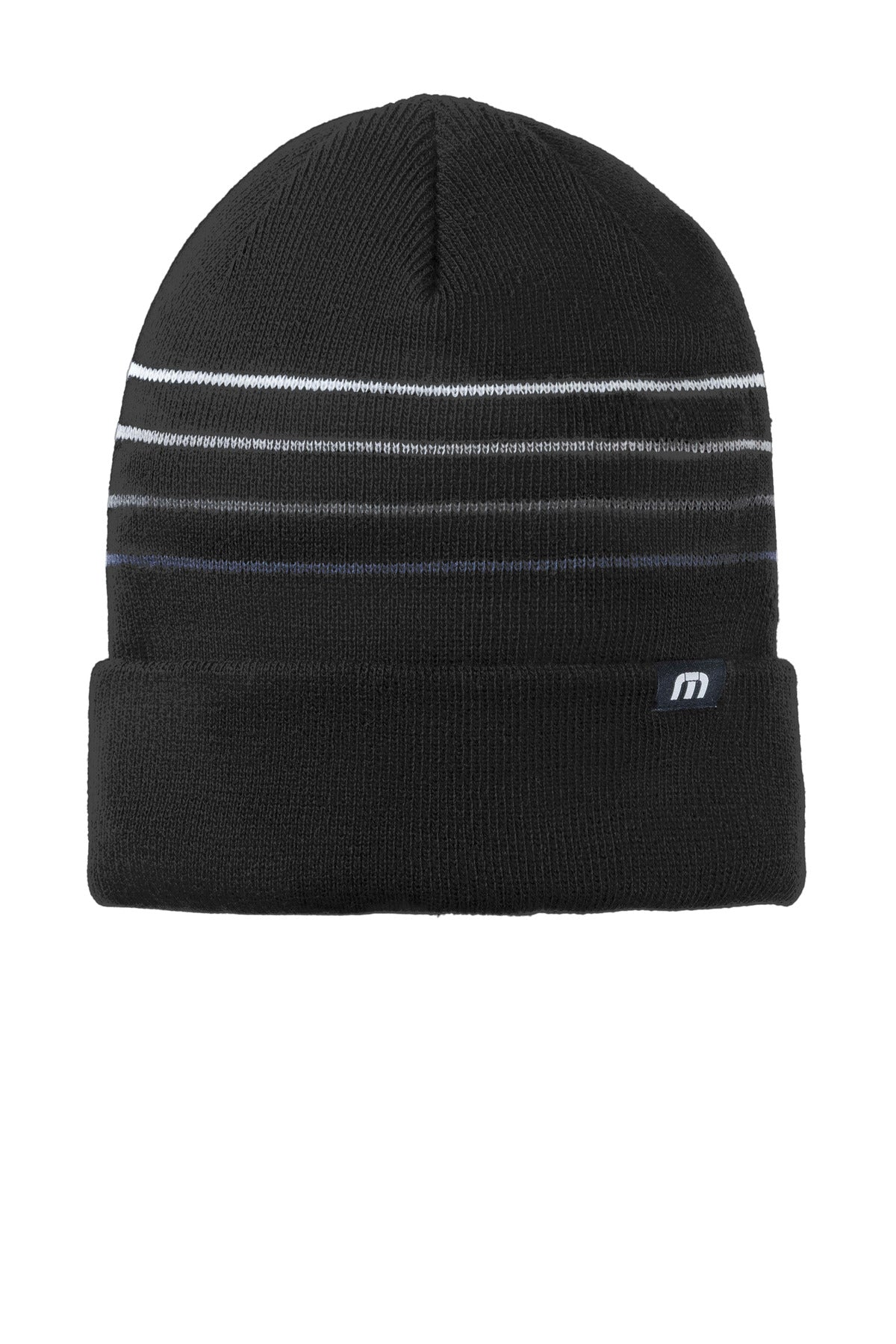 TravisMathew- TravisMathew Striped Cuffed Beanie TM1MY393-Medtech- 1