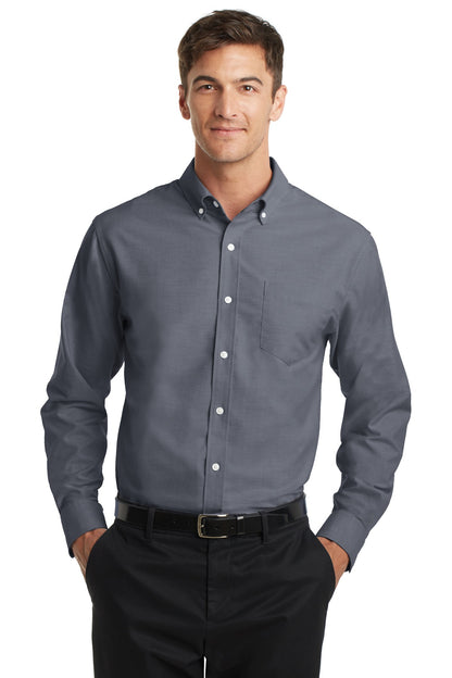 Port Authority- Port Authority® Tall SuperPro™ Oxford Shirt. TS658-Medtech- 1