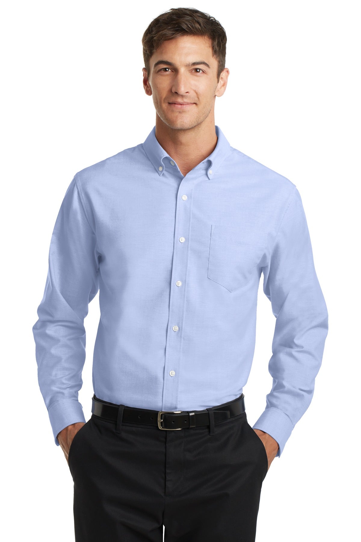 Port Authority- Port Authority® Tall SuperPro™ Oxford Shirt. TS658-Medtech- 2