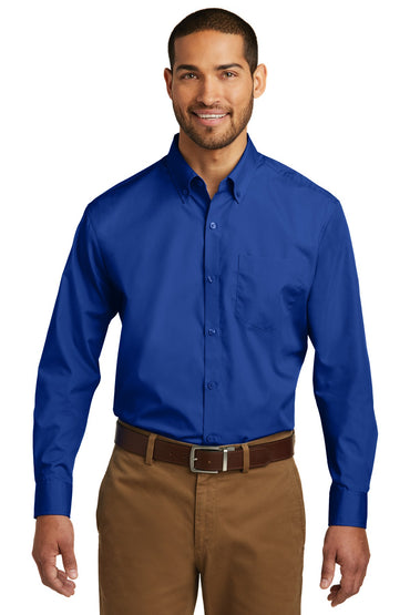 Port Authority- Port Authority® Tall Long Sleeve Carefree Poplin Shirt. TW100-Medtech- 2