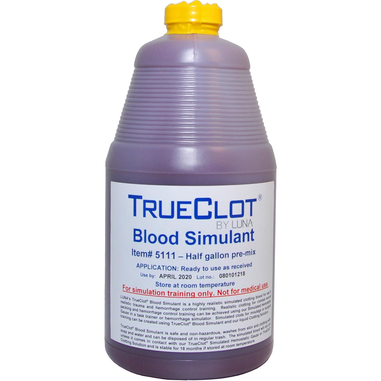 TrueClot® Blood Simulant, Pre-Mixed