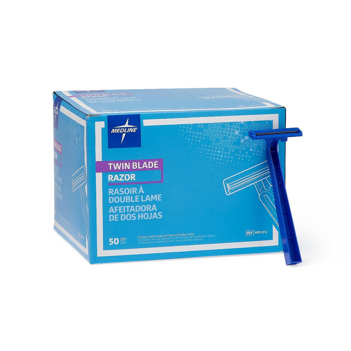 Twin Blade Facial Razors | 50/Box