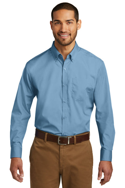 Port Authority- Port Authority® Long Sleeve Carefree Poplin Shirt. W100-Medtech- 2