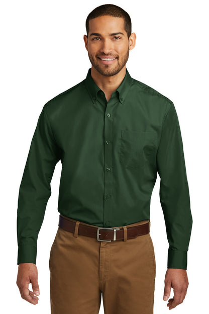 Port Authority- Port Authority® Long Sleeve Carefree Poplin Shirt. W100-Medtech- 4