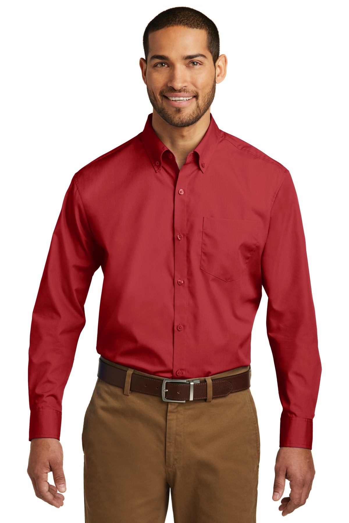 Port Authority- Port Authority® Long Sleeve Carefree Poplin Shirt. W100-Medtech- 7