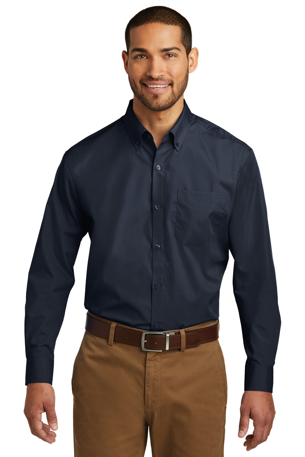 Port Authority- Port Authority® Long Sleeve Carefree Poplin Shirt. W100-Medtech- 8