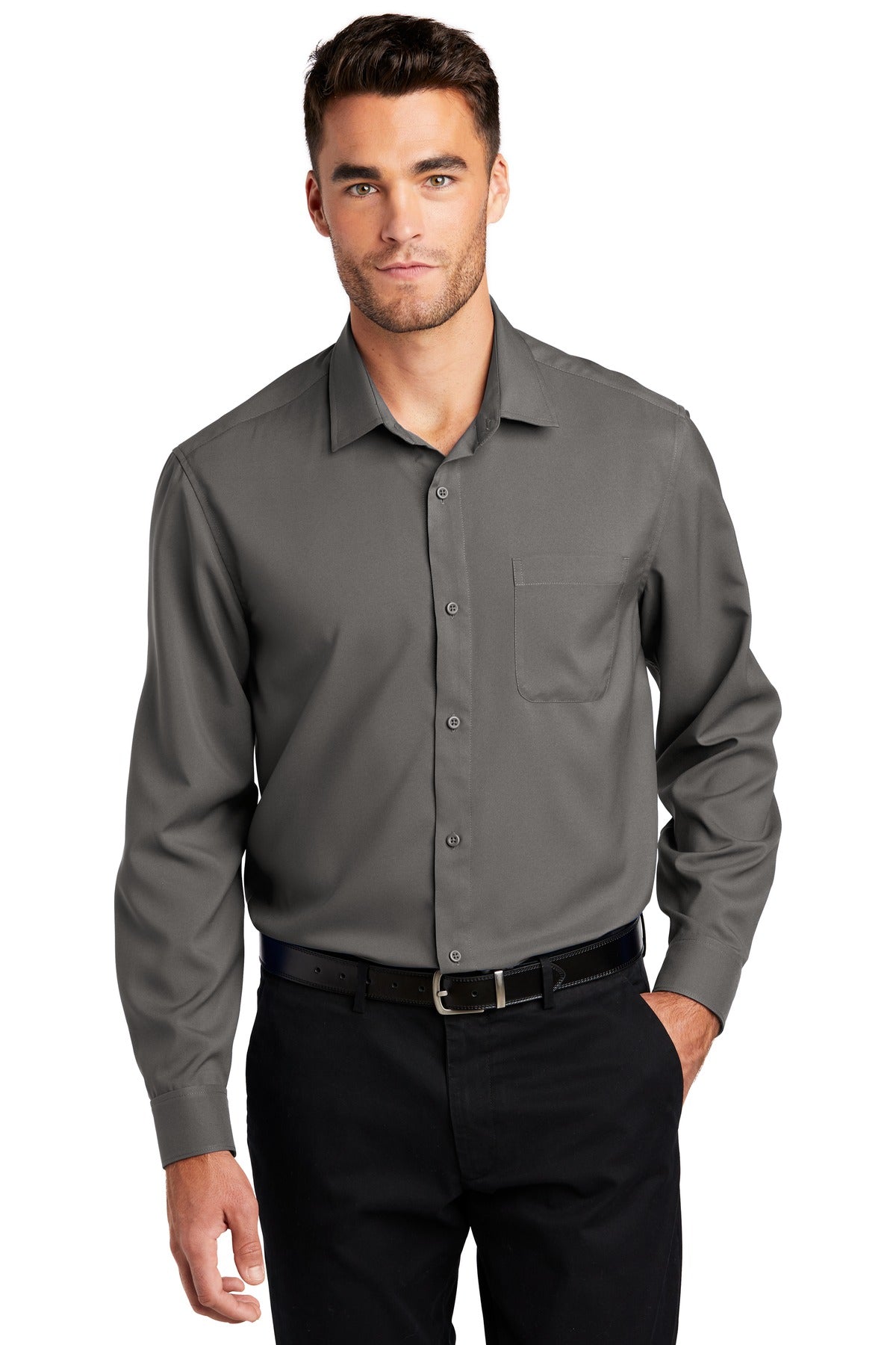 Port Authority- Port Authority ® Long Sleeve Performance Staff Shirt W401-Medtech- 2