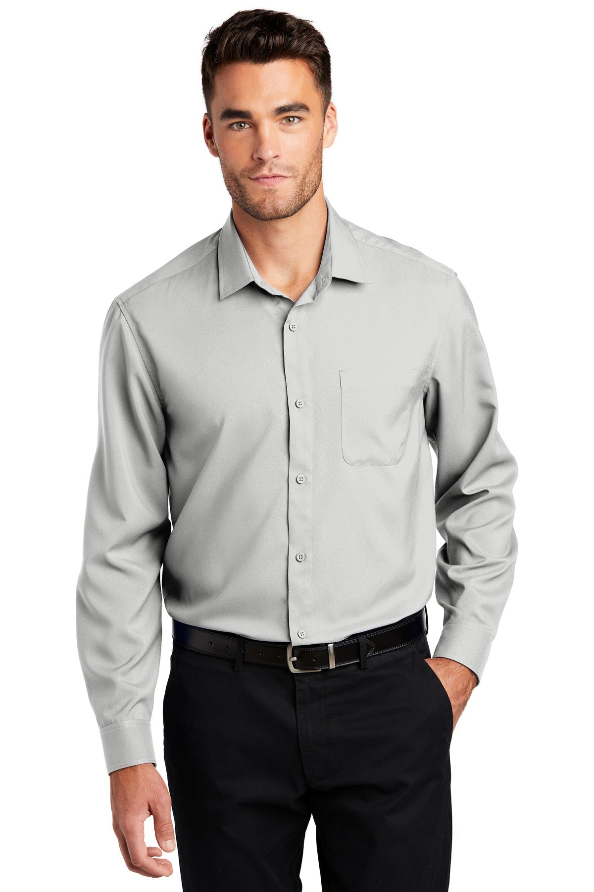 Port Authority- Port Authority ® Long Sleeve Performance Staff Shirt W401-Medtech- 3