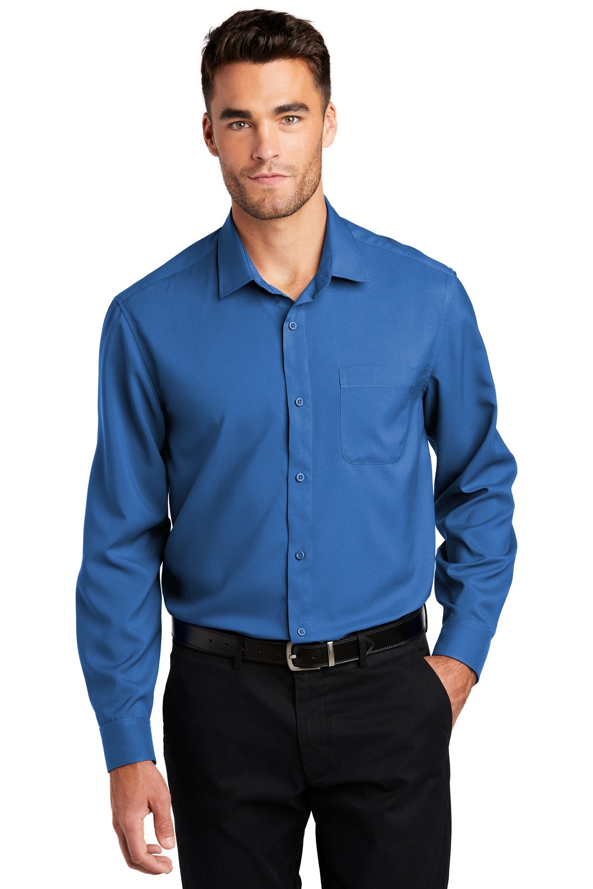 Port Authority- Port Authority ® Long Sleeve Performance Staff Shirt W401-Medtech- 4