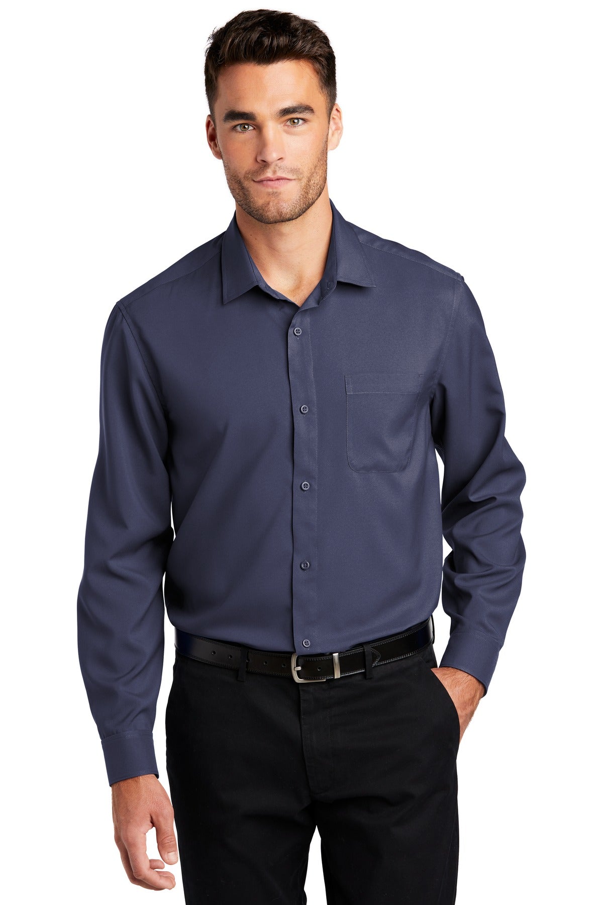 Port Authority- Port Authority ® Long Sleeve Performance Staff Shirt W401-Medtech- 5