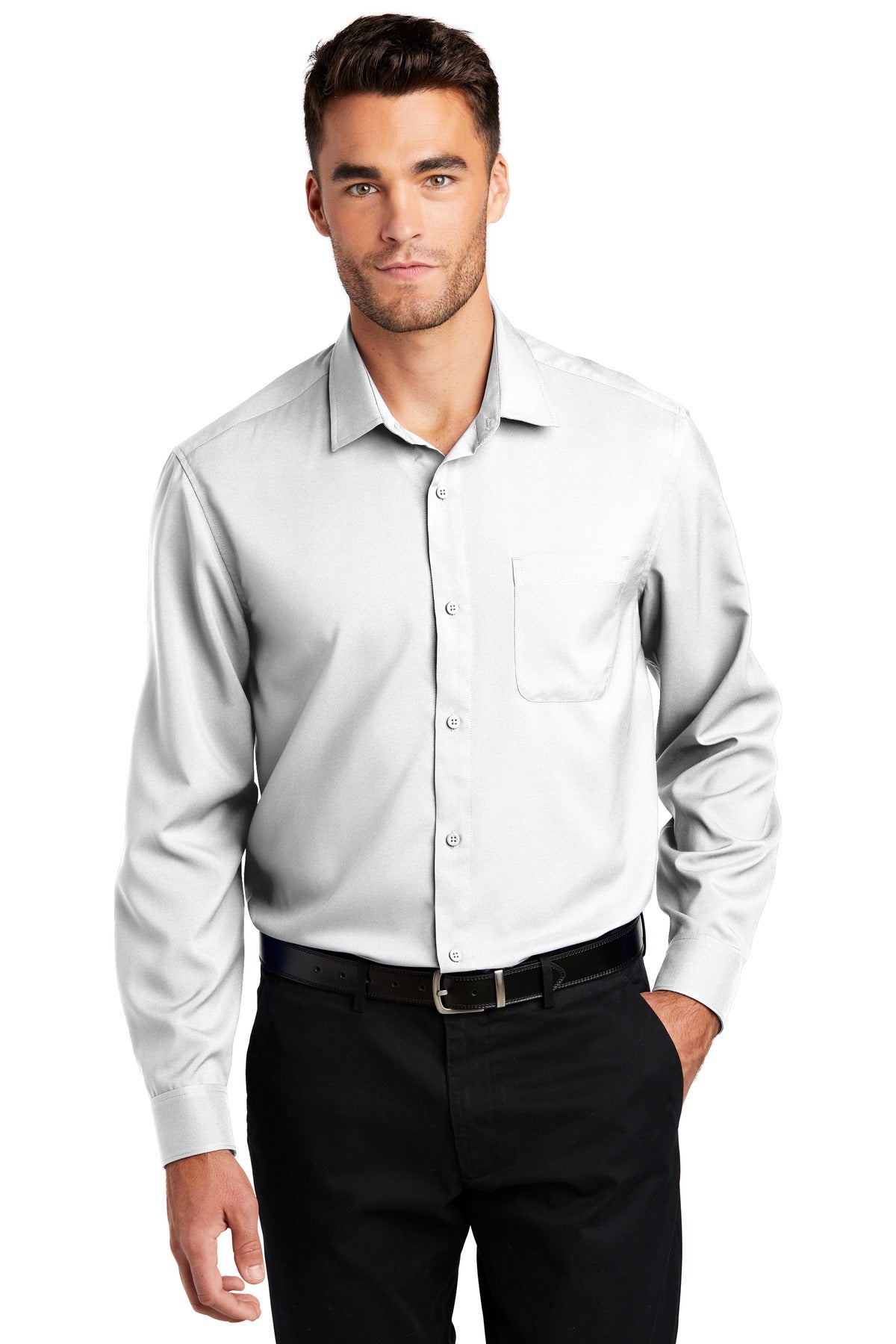 Port Authority- Port Authority ® Long Sleeve Performance Staff Shirt W401-Medtech- 6