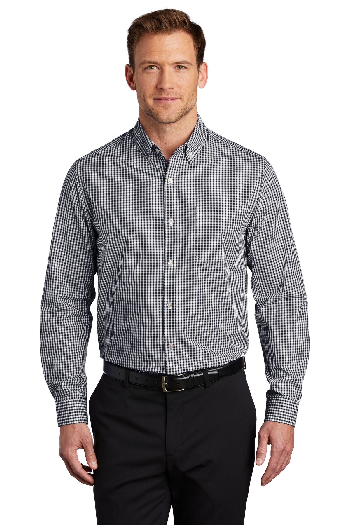 Port Authority- Port Authority ® Broadcloth Gingham Easy Care Shirt W644-Medtech- 1