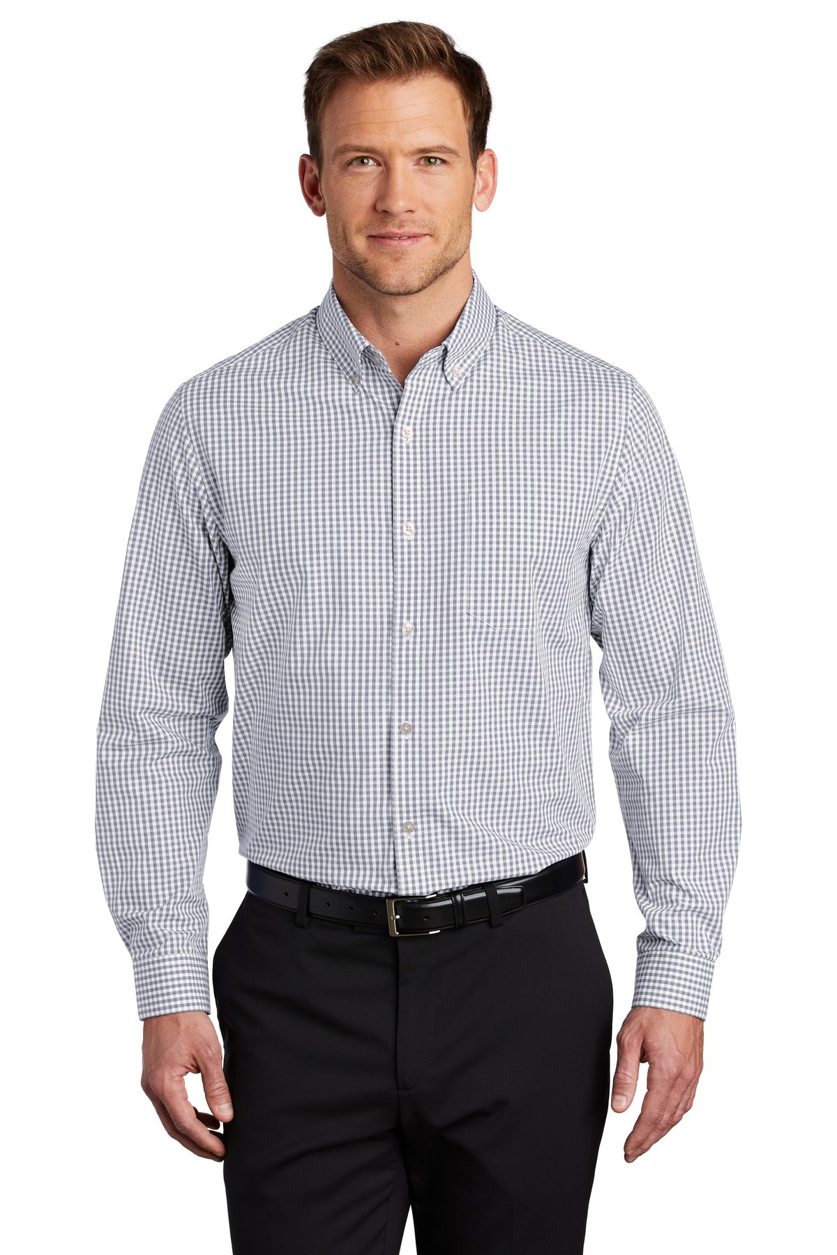 Port Authority- Port Authority ® Broadcloth Gingham Easy Care Shirt W644-Medtech- 2