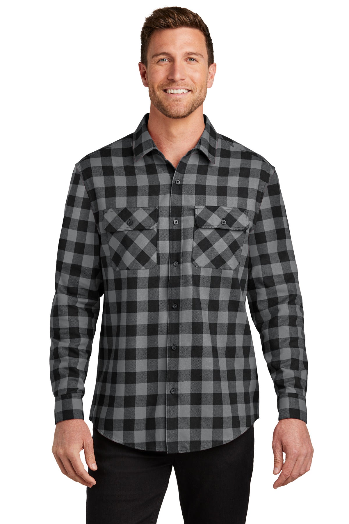 Port Authority- Port Authority® Plaid Flannel Shirt. W668-Medtech- 3