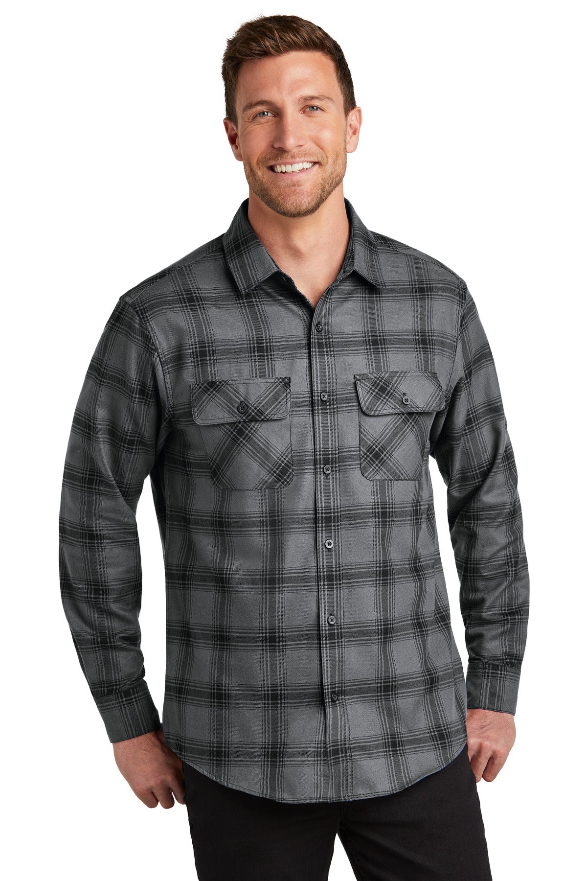 Port Authority- Port Authority® Plaid Flannel Shirt. W668-Medtech- 4