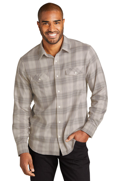 Port Authority- Port Authority® Long Sleeve Ombre Plaid Shirt W672-Medtech- 2