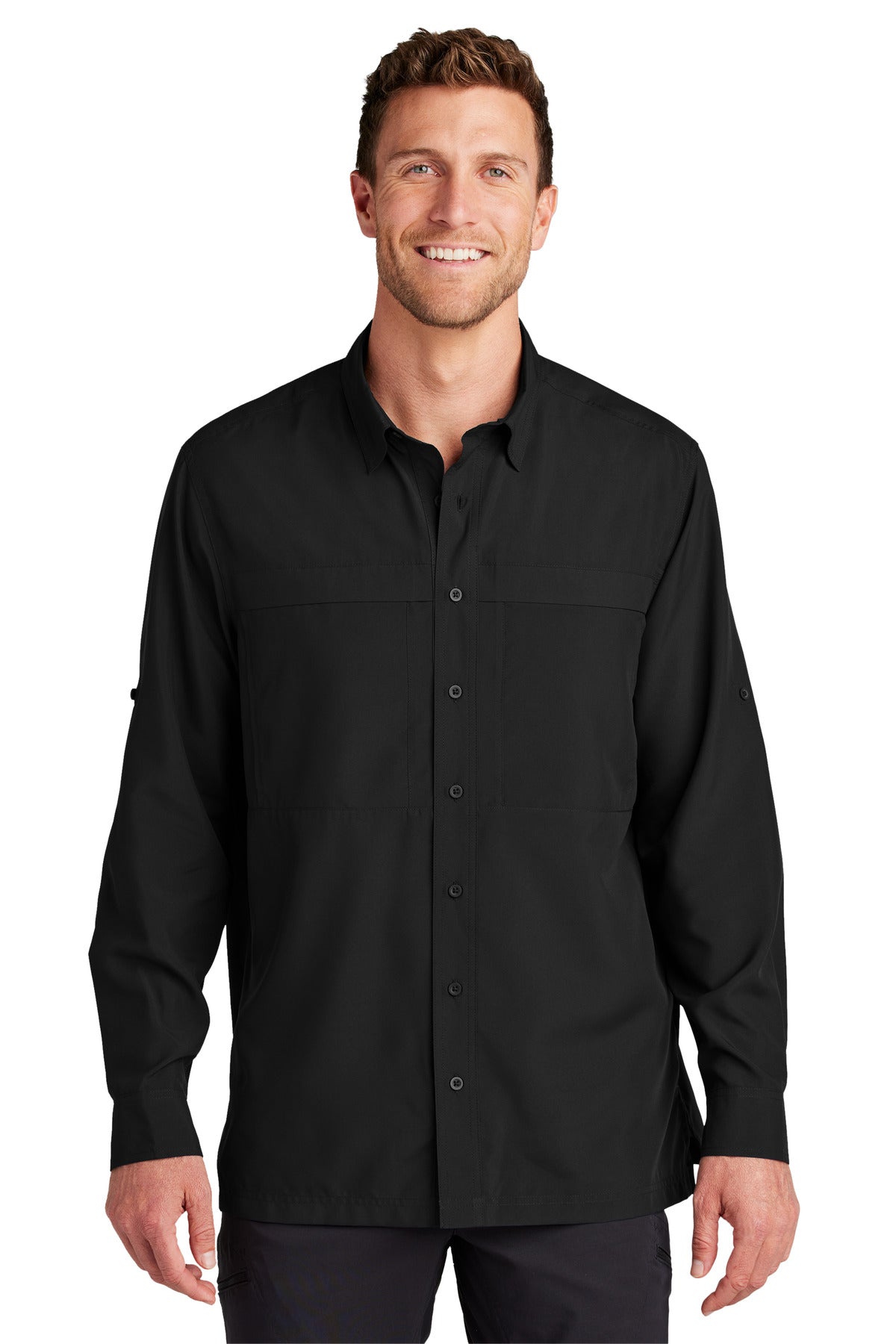 Port Authority- Port Authority® Long Sleeve UV Daybreak Shirt W960-Medtech- 2