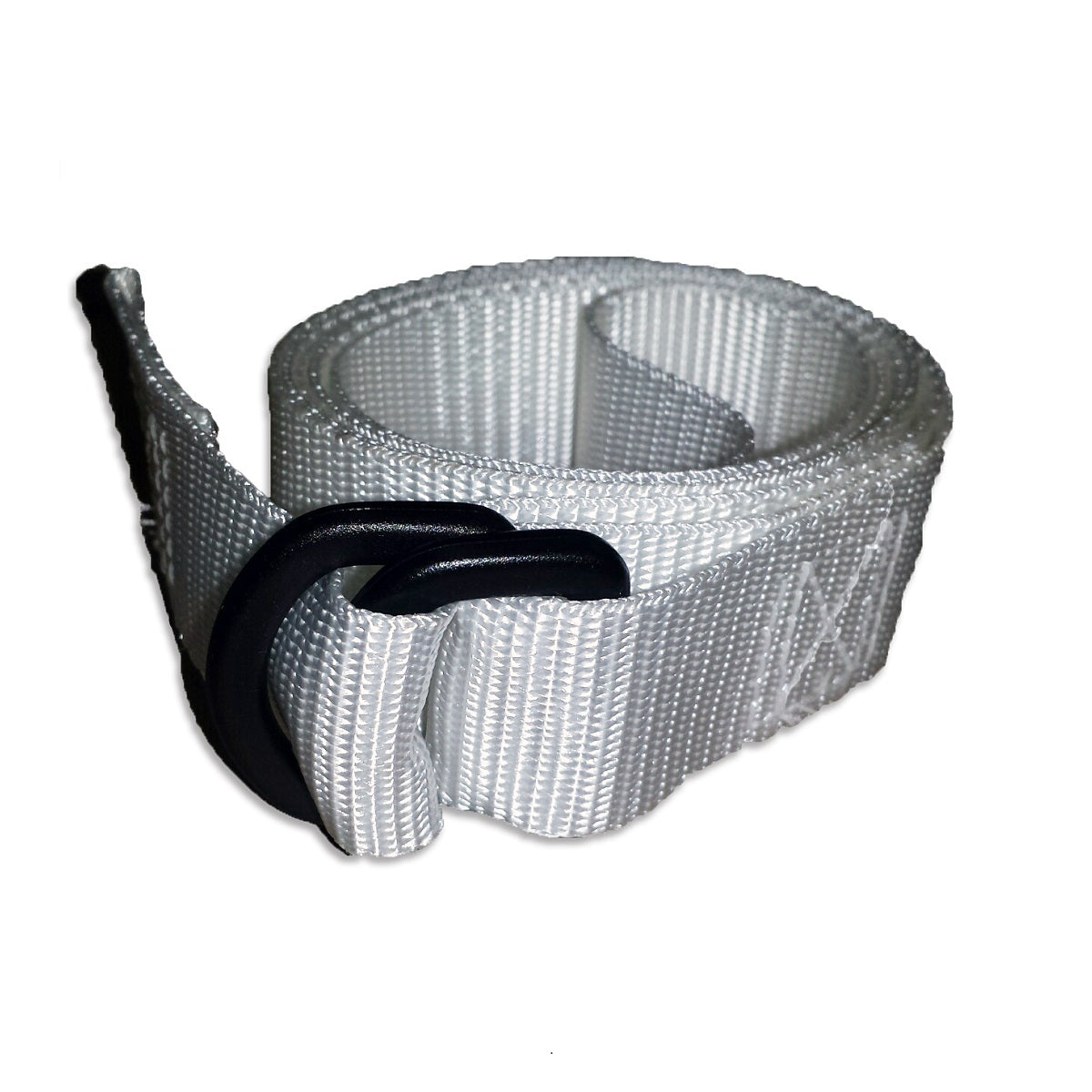 White Poly Strap w/D-Rings