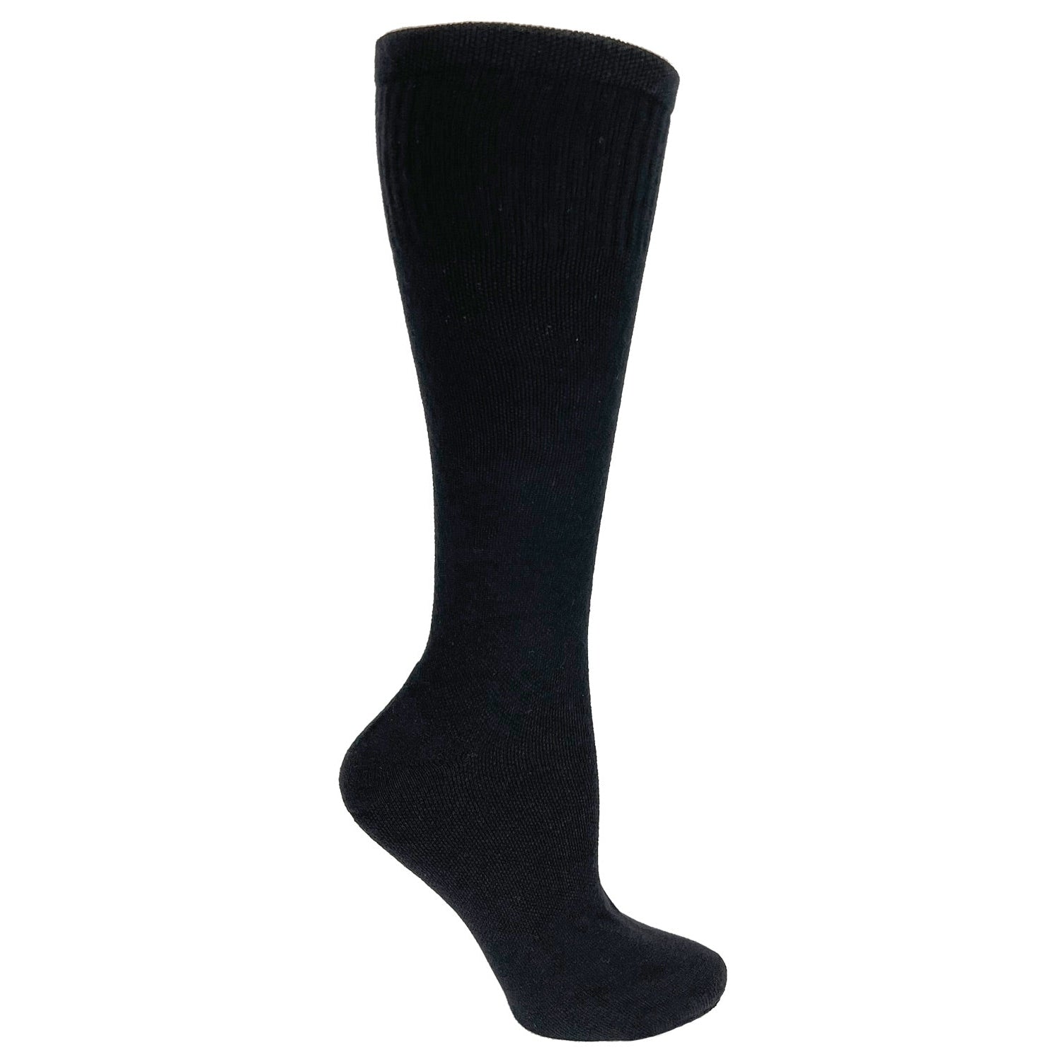 Womens Ultrasoft Cotton Compression Socks Black