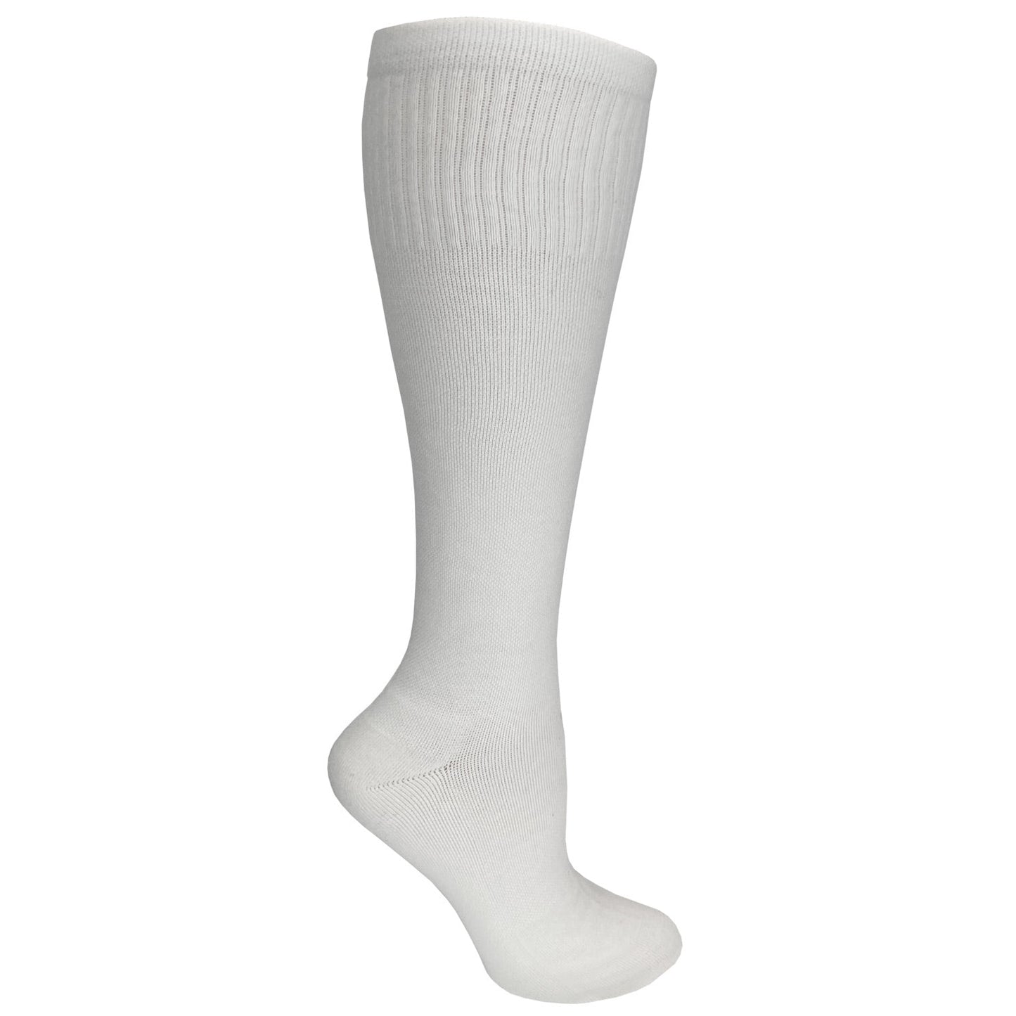 Womens Ultrasoft Cotton Compression Socks White