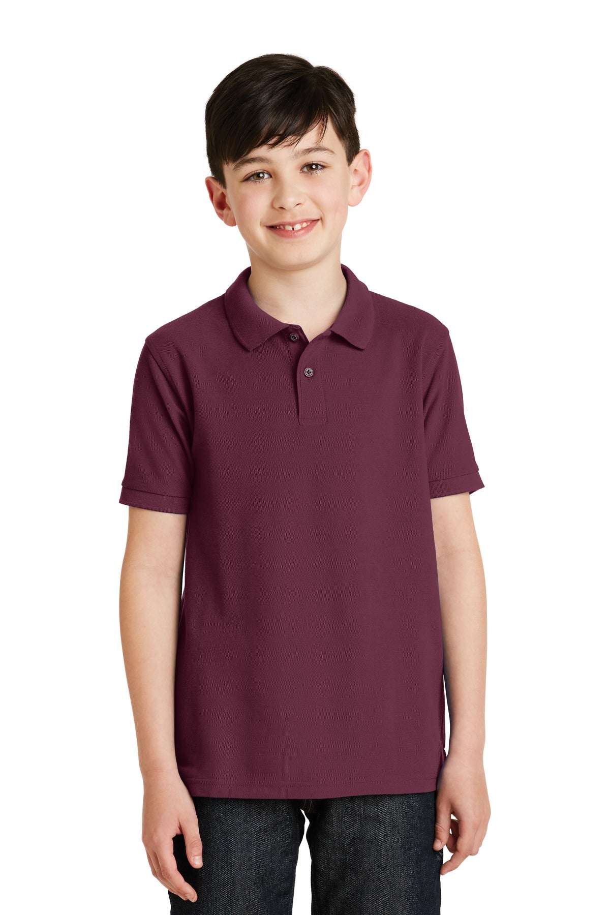 Port Authority- Port Authority® Youth Silk Touch™ Polo. Y500-Medtech- 2