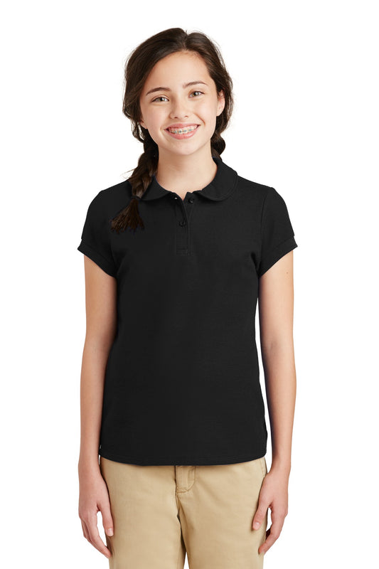 Port Authority- Port Authority® Girls Silk Touch™ Peter Pan Collar Polo. YG503-Medtech- 1