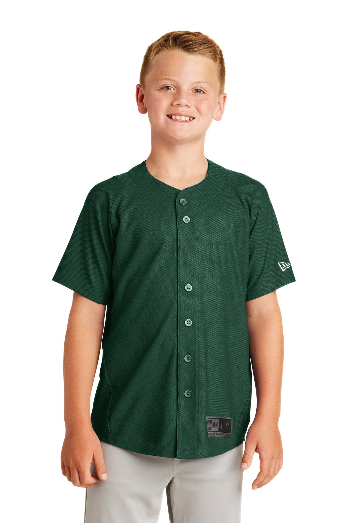 New Era- New Era ® Youth Diamond Era Full-Button Jersey. YNEA220-Medtech- 2