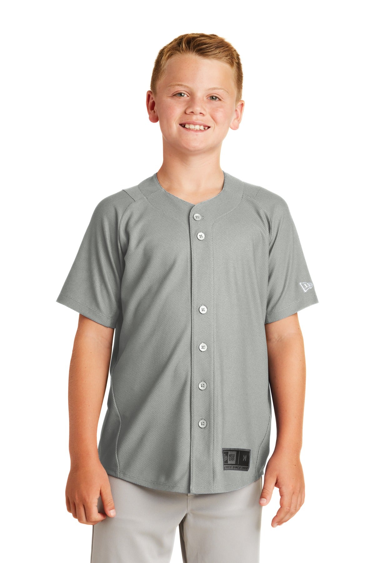 New Era- New Era ® Youth Diamond Era Full-Button Jersey. YNEA220-Medtech- 4