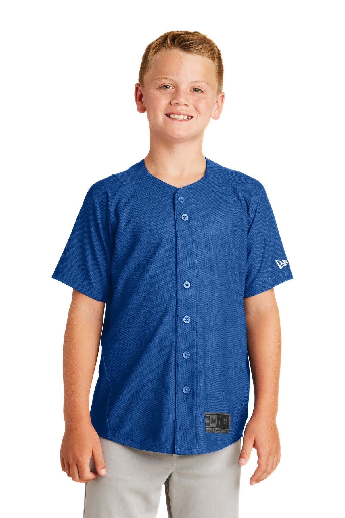 New Era- New Era ® Youth Diamond Era Full-Button Jersey. YNEA220-Medtech- 5