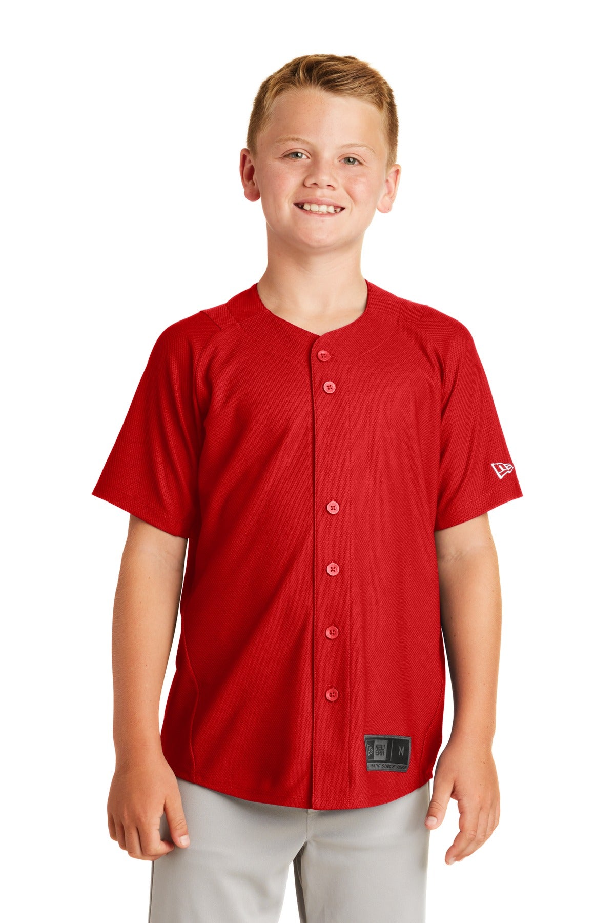 New Era- New Era ® Youth Diamond Era Full-Button Jersey. YNEA220-Medtech- 6