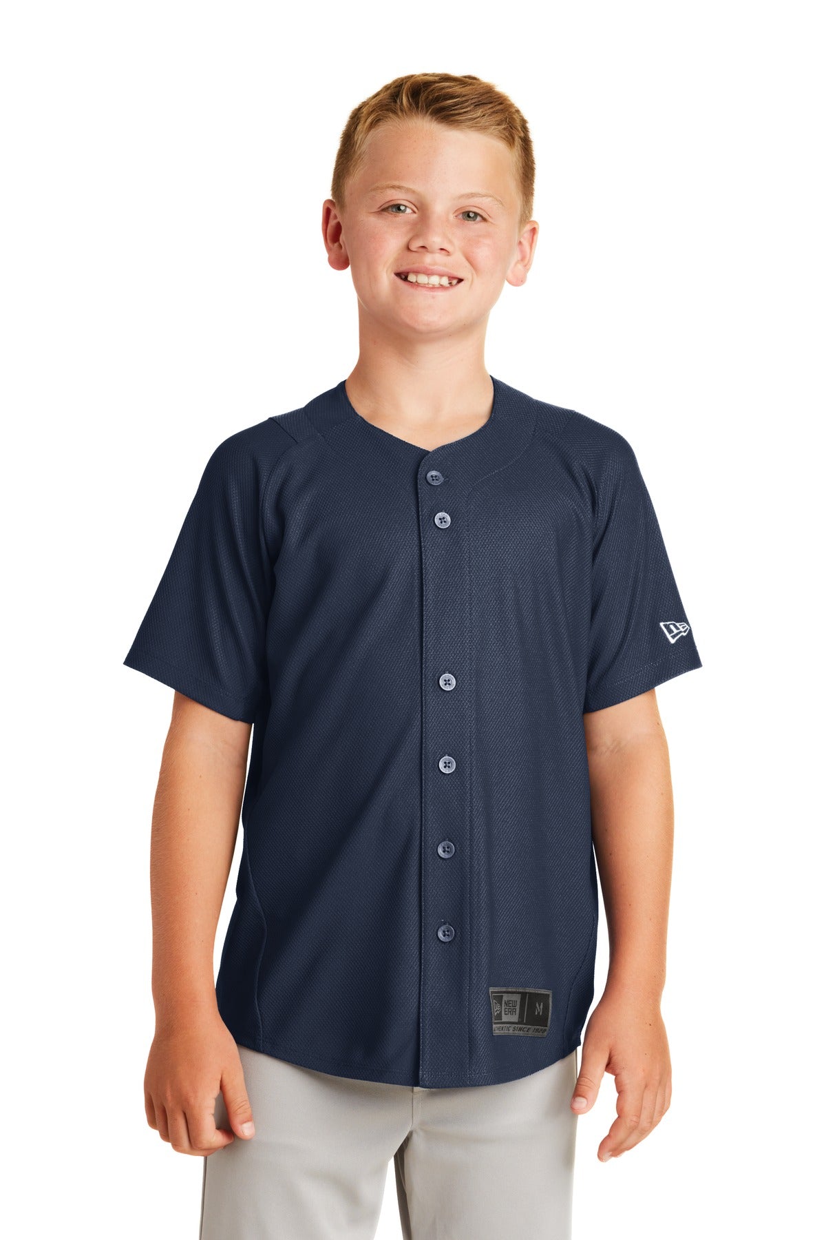 New Era- New Era ® Youth Diamond Era Full-Button Jersey. YNEA220-Medtech- 7