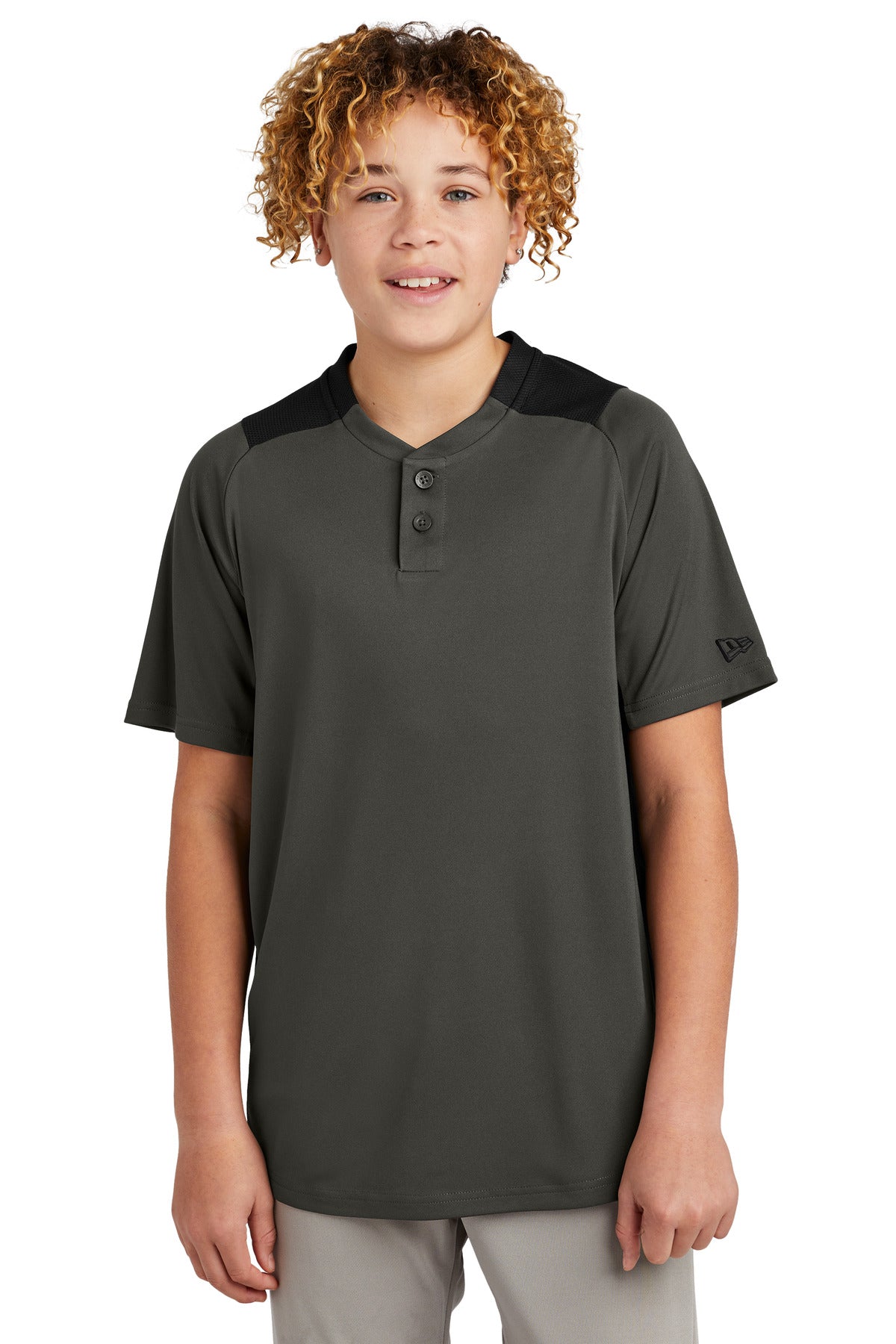 New Era- New Era ® Youth Diamond Era 2-Button Jersey. YNEA221-Medtech- 2