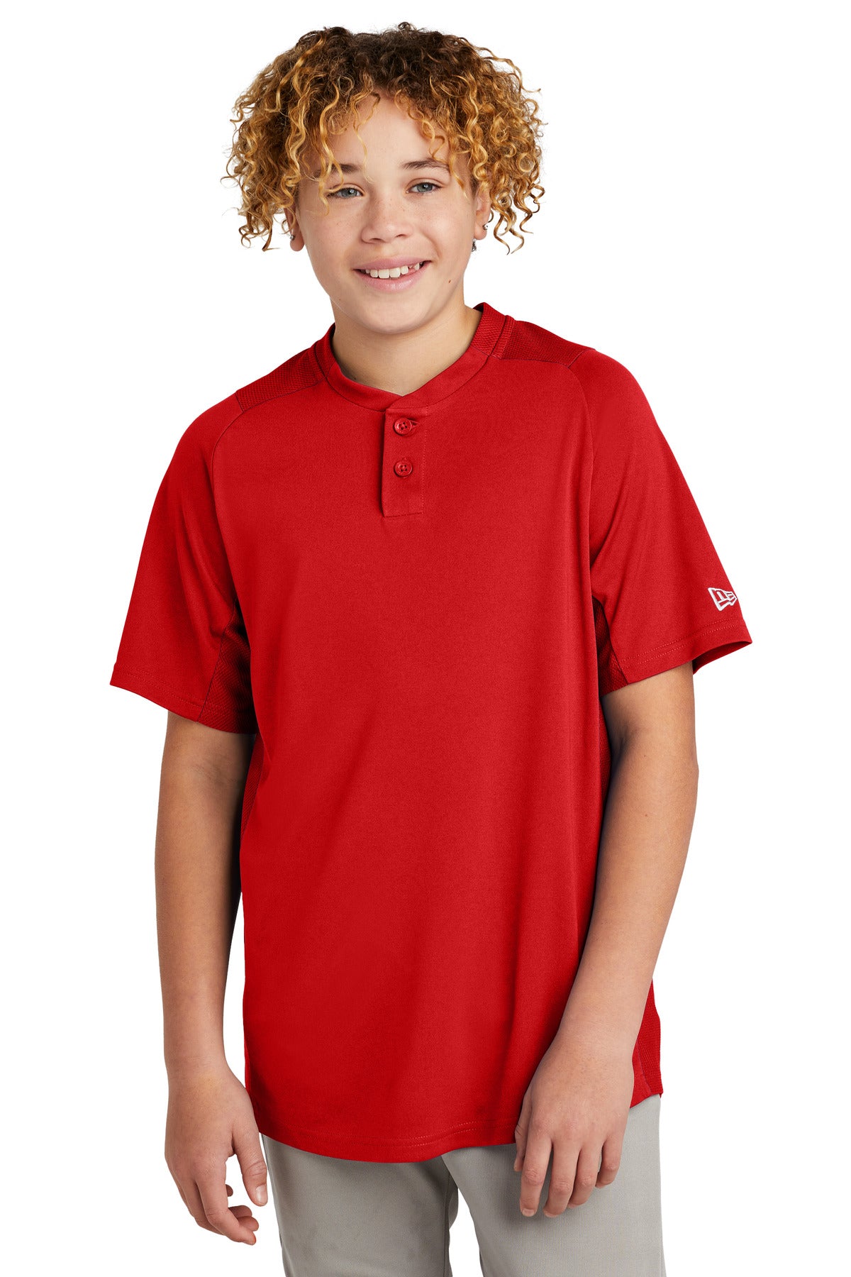 New Era- New Era ® Youth Diamond Era 2-Button Jersey. YNEA221-Medtech- 4