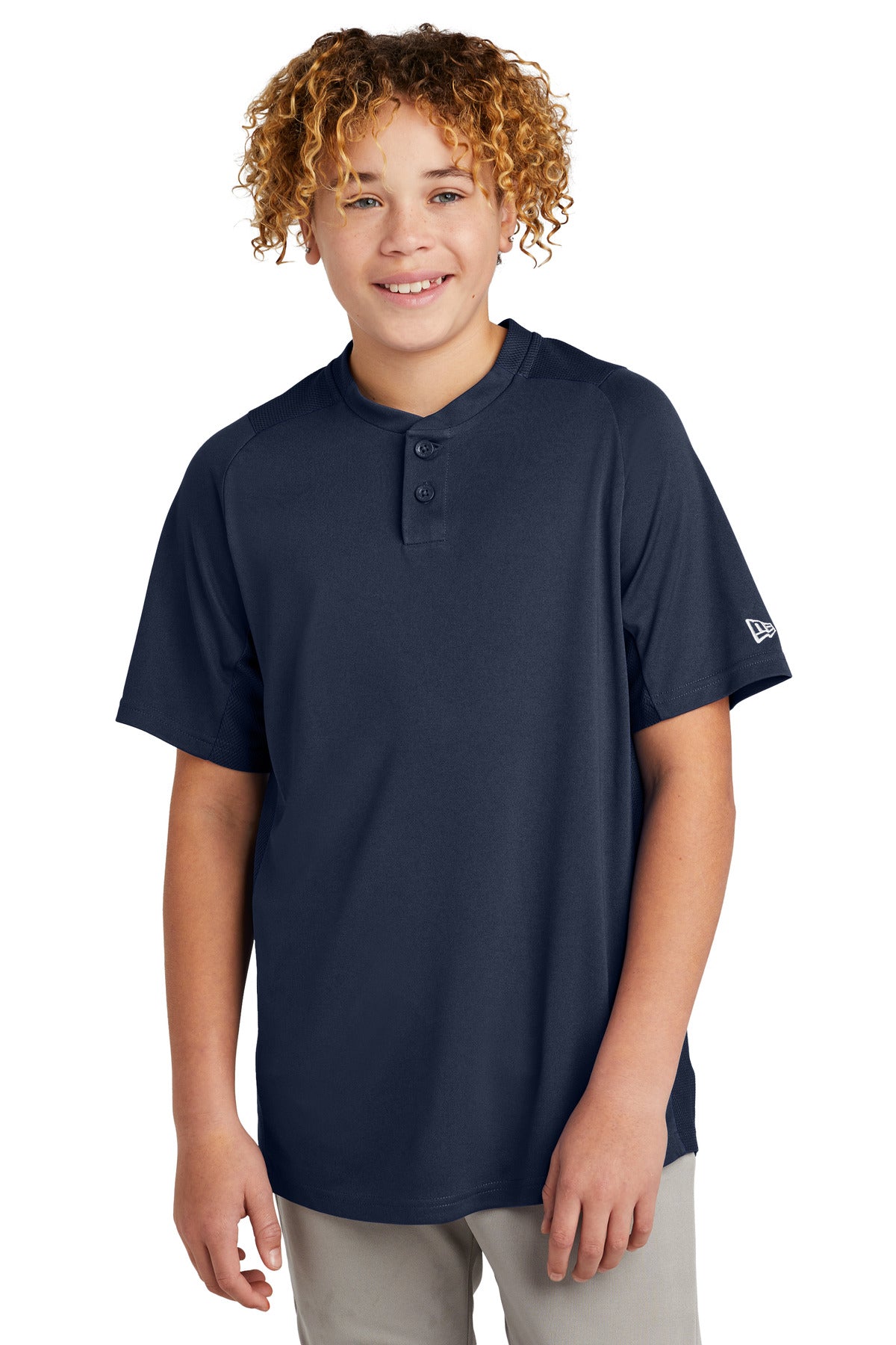 New Era- New Era ® Youth Diamond Era 2-Button Jersey. YNEA221-Medtech- 5