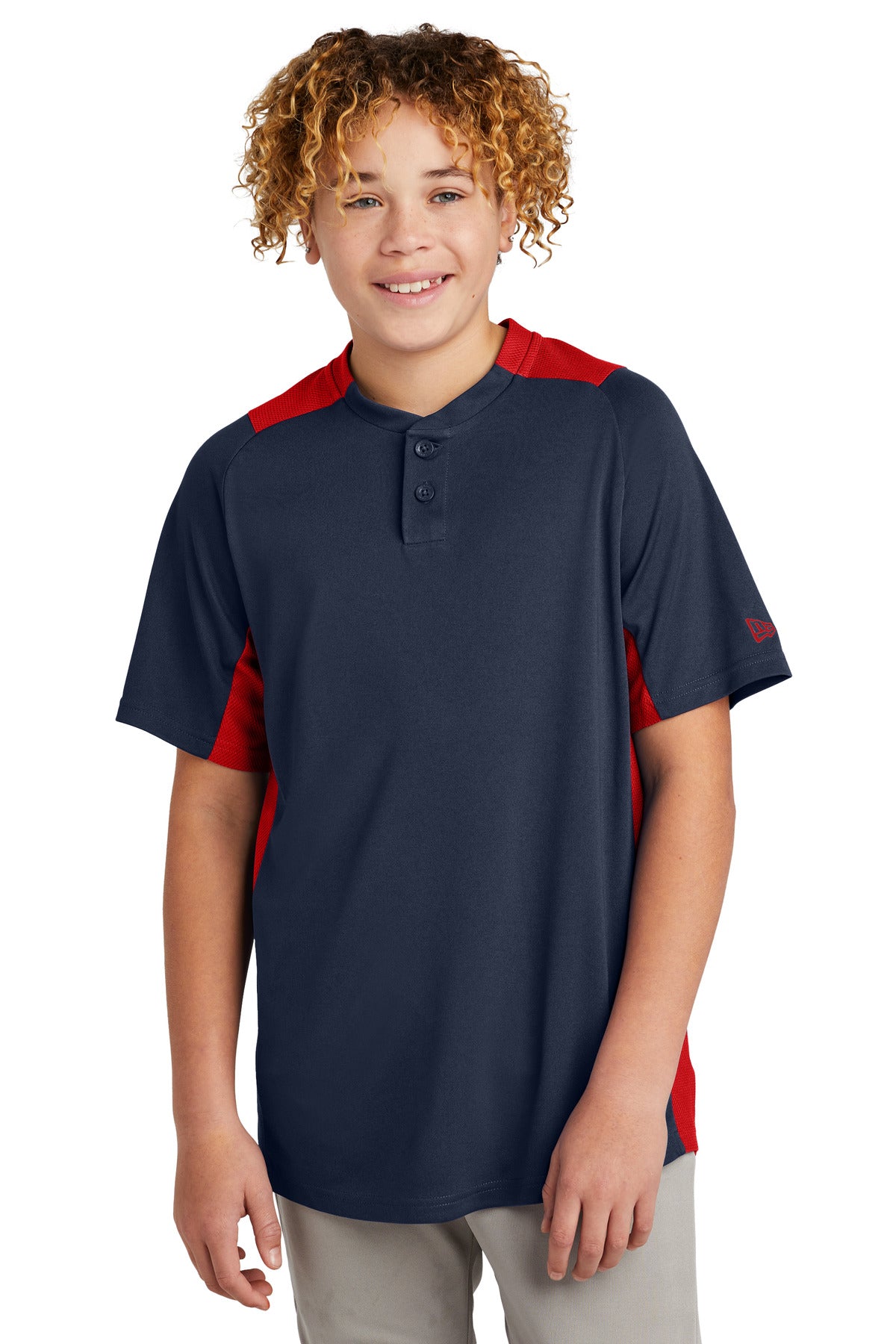 New Era- New Era ® Youth Diamond Era 2-Button Jersey. YNEA221-Medtech- 6