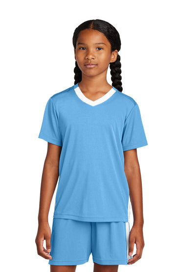 Sport-Tek- Sport-Tek® Youth Competitor™ United V-Neck YST101-Medtech- 2