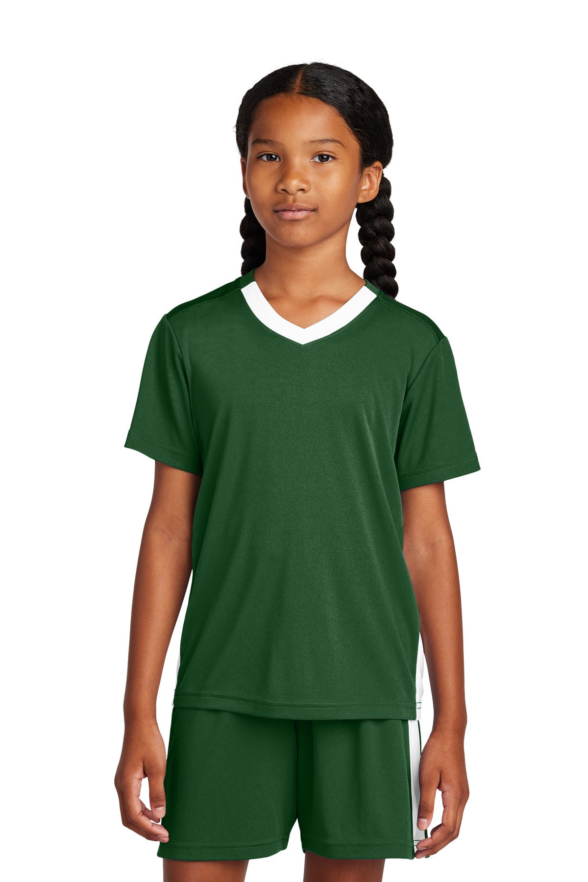 Sport-Tek- Sport-Tek® Youth Competitor™ United V-Neck YST101-Medtech- 5