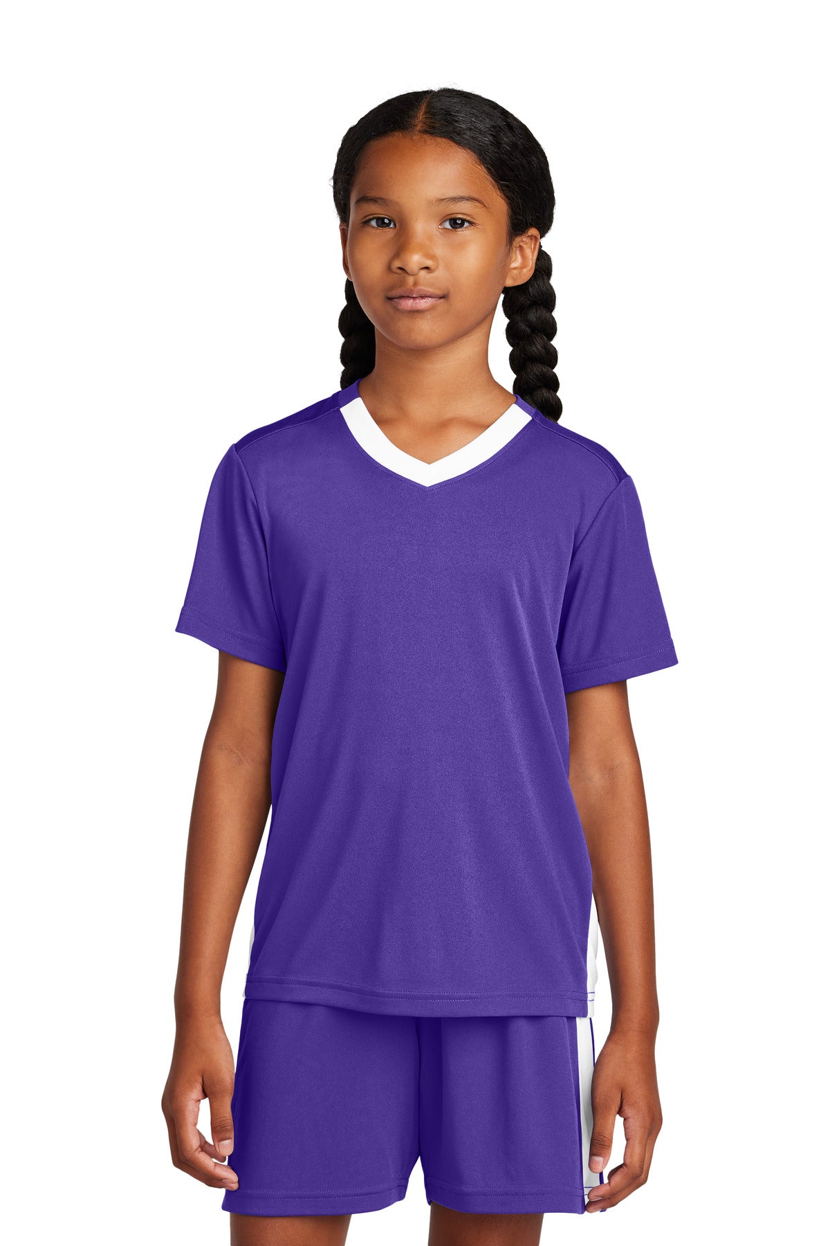 Sport-Tek- Sport-Tek® Youth Competitor™ United V-Neck YST101-Medtech- 8