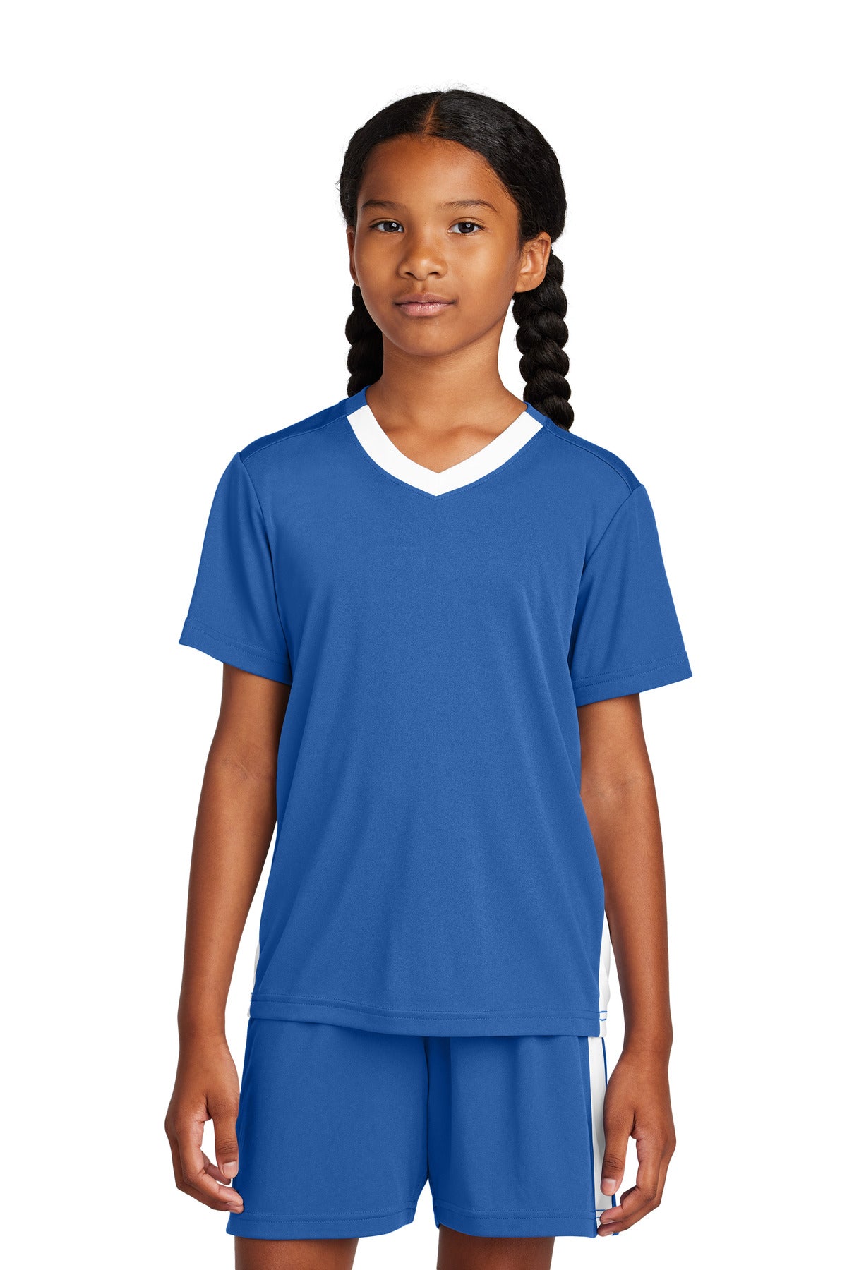 Sport-Tek- Sport-Tek® Youth Competitor™ United V-Neck YST101-Medtech- 9